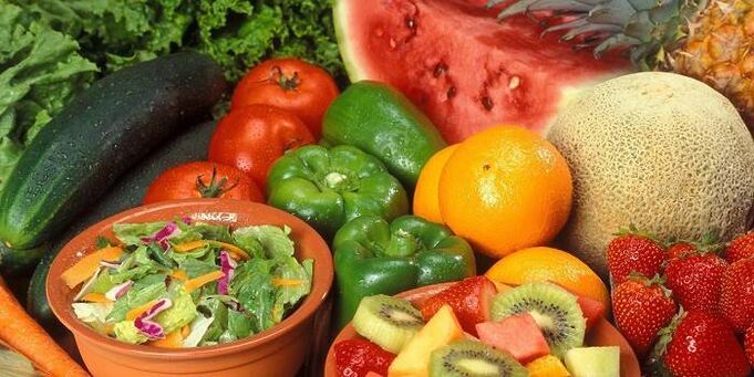 Frutas e legumes para gota